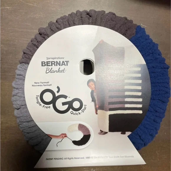 Blanket O'Go Yarn - Blue and Gray - Picture 2 of 2